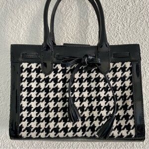 Black & White Houndstooth Mini Bag!